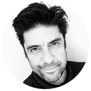 Black and white portrait of Alvaro